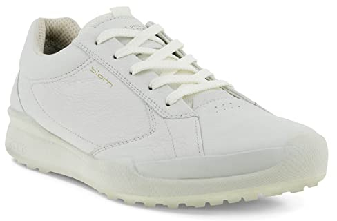 ECCO Biom Hybrid Original Hydromax Water Resistant, Zapatos de Golf sin Pinchos Hombre, Blanco, 42 EU