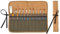 Canvas Paintbrush Case, Multi-Colored Paintbrush Roll (20 Pokcets & Elastic Band) - 16OZ Waxed Canvas Art Brush Holder, Paintbrush Storage, 17W x 13L