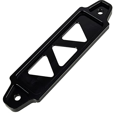 ciciTree Schwarzes Aluminium Auto-Batterie Tie Down Mount Bracket Brace Bar Fixed Clamp