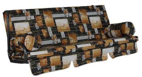 Angerer Freizeitmöbel GmbH Hollywoodschaukel Auflage Trend - passend für viele 3-Sitzer Hollywoodschaukeln - Schaukelauflage Made in Germany (Braun Bambus)