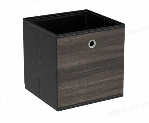 SONGMICS Storage Cubes, Set of 6 Storage Bins with Handle, Oxford Fabric and Non-Woven Fabric Storage Boxes, 33 x 33 x 33 cm, Fit Cube Storage Unit, Foldable, Chestnut Brown RFB133K01