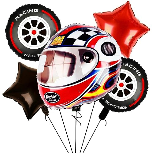Folienballon Car Auto Geburtstag Set, Geburtstagsdeko Kinder Ballon, Ballon Deko Geburtstag Kinder, Luftballons Cartoon Geburtstagsparty Dekoration, Ballon Party Deko für Junge Kindergeburtstag.