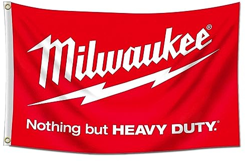 Milwaukee-Flagge Nothing But Heavy Duty Banner 90 x 150 cm für Studentenwohnheim, Zimmer, Männerhöhle, Garage