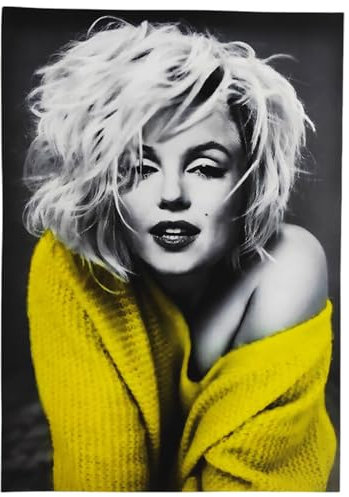 KUSTOM ART Dekoratives Wandposter Serie Hollywood Star Marilyn Monroe Kunstdruck auf beschichtetem Papier 42 x 30 cm ohne Rahmen
