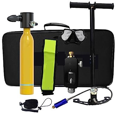 Dive Portable Lungs 0,5 l Mini-Tauchtank – sicherer Tauchsauerstoffzylinder, tragbarer Rebreather | Tauchausrüstung für erhöhte Sicherheit