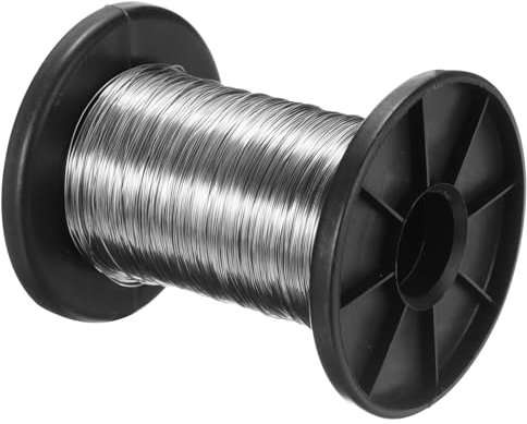 PATIKIL Alambre de Acero Inoxidable 316 328 pies 0.3mm 28 Calibre Alambre para Joyería Manualidades Pulseras Bisutería Plata