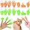 JSTHHTT 14 Stück Mini Hände - Leuchtend Mini Hände für Finger, Fingerhände, Kleine Hände für Finger Lustiges Gadget für Partys & Spiele Mini Hand Set für Kinder und Erwachsene