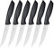 targzier Steak Knives Set of 6, Serrated Steak Knife Set,Sharp Stainless Steel Steak Knives,Stain&Rust Resistant Steak Knife,Silver Kitchen Steak Knife Set with Ergonomic Handle,Dishwasher Safe