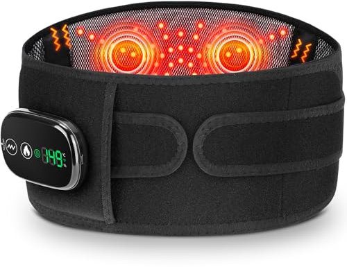 Cordless Heating Pad for Lower Back, Cordless Electric Heating Pad for Waist, Heated Back Brace for Men Women, Electric Heating Lumbar Support Brace, Birthday Gift for Christmas Valentine's Day Easter