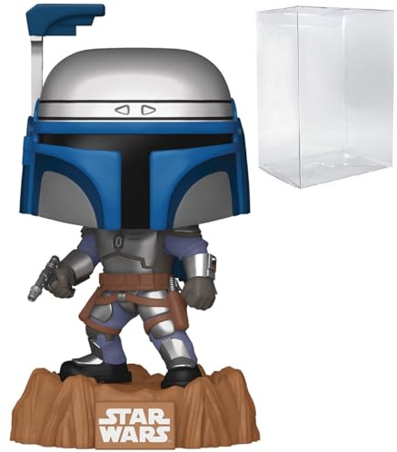 POP Star Wars: Bounty Hunter – Jango Fett Funko Vinyl-Figur (mit kompatibler Box-Schutzhülle), mehrfarbig, 9,5 cm