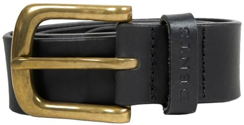 Dents Mens Heritage Smooth Leather Belt - Black - Extra Large