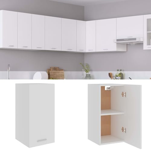 Xichuzi Armario Colgante de Cocina, Mueble Cocina Auxiliar, Armario Despensa Cocina, Modulos De Cocina, Mueble Auxiliar Pared, Armario Pared De Cocina, Madera contrachapada 29,5x31x60 cm