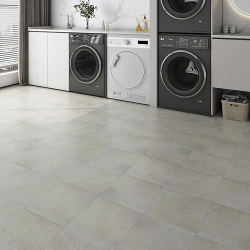Decotalk Suelo Vinilo Autoadhesivo Para Cocina Gris 30X30cm 3Piezas Resistente Al Desgaste Vinilo Adhesivo Suelo Gris Aspecto de Mármol Vinilos Adhesivo Suelos Para Dormitorio Cocina Baño Lavandera
