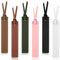 Ouligay 6 Stück Leder Lesezeichen, Retro Lesezeichen mit Lederseil für Herren, Personalisiert Lesezeichen Leder, Leather Bookmarks with Leather Rope Lesen Geschenk für Männer, Frauen, Buchliebhaber