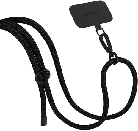 URBANY'S Universelle Premium Handykette Schweizer Qualität (Schwarz)