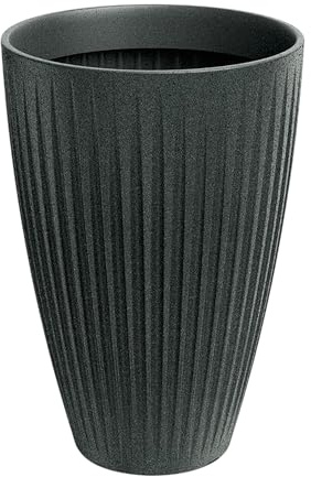 Prosperplast Blumentopf Latia Round HIGH, Ø60 x 58 cm, Graphit Granit