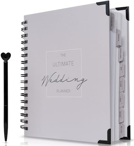 The Ultimate Wedding Planner Book and Organiser for UK Weddings - Full Of Unique Hints, Tips, Guides & Countdowns - Engagement Gift For Couples