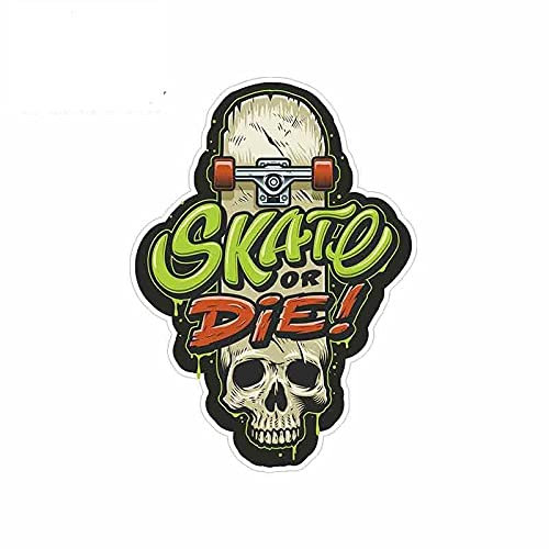13 cm x 9,5 cm für Skate or Die Auto Grafik Aufkleber Vinyl Aufkleber Auto LKW