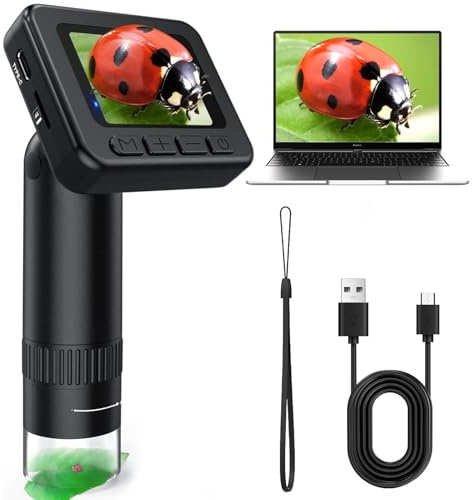 1000-Faches Tragbares Mikroskop für Kinder,Hand-Digitalmikroskop,Taschenmikroskop für Kinder,USB Handy Digitales Mikroskop,Tragbares Taschenmikroskop-Set,Kabellose Handmikroskop