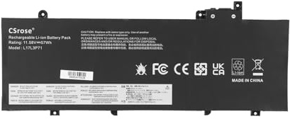 CSrose L17L3P71 L17M3P71 01AV480 Batterie pour Lenovo ThinkPad T480S 20L7 20L8 L17M3P72 L17S3P71 01AV478 01AV479 SB10K97620 SB10K97621 SB10K97622 20L7CTO1WW 20L7001VPB 20L7S2450C 20L8SFK204