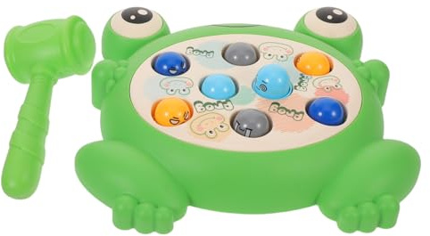 BESTonZON Jeu Grenouille avec Marteau Jeu de Société Grenouille de Frappe pour Garçon Fille Jouets à Marteler Jouet à Frapper pour Garçon Fille de Motricité Fine à Cogner Couleur Aléatoire