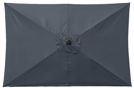 Générique Copertura di ricambio per ombrellone, 2 x 3 m, rettangolare, telo di ricambio per ombrellone, protezione UV, accessorio per giardino, balcone