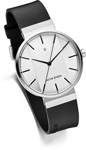 JACOB JENSEN Unisex-Armbanduhr Analog Quarz Kautschuk JACOB JENSEN NEW SERIES NO. 737
