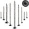 Stahlia Schrauben Holzschrauben Torx 5,0x60mm Spanplattenschrauben Teilgewinde (50 Stück) Edelstahlschrauben Schrauben Set Universalschrauben Senkkopfschrauben TX10