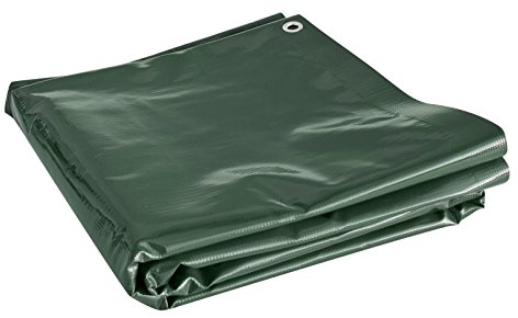Windhager PVC Holz Schutz-Plane PREMIUM, Allzweckplane, Abdeckplane für Draußen, Gewebeplane, UV-stabilisiert, Grammatur 510 g/m², 1,5 x 3 m