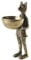 Accent Decor Eric and Eloise Collection Messingfigur mit Schale, Fuchs, 30,5 cm