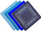 ledermodefashion 3er 6er 12 er Set Bandana Tuch versch Farben 100% Baumwolle Kopftuch Halstuch Nickituch Schal (Set 13)