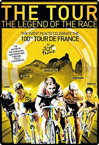 Blechschild 20x30cm gewölbt Tour de France 100 Legend Fahrrad Retro Nostalgie Retro Deko Geschenk Schild