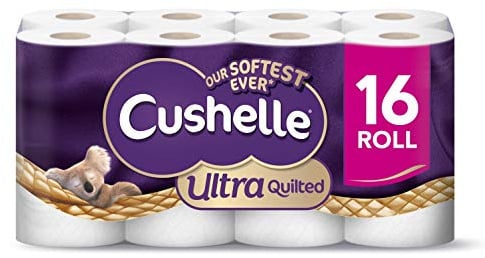 Cushelle Ultra Quilted Toilet Tissue 16 Roll White