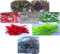 Spaghetti in Silicone vermetti Gomma Esca Artificiali Pesca Trota persico Black Bass Lago Fiume (col.6)