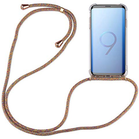 betterfon | Samsung Galaxy S9 Handykette Smartphone Halskette Hülle mit Band - Schnur mit Case zum umhängen Handyhülle mit Kordel zum Umhängen für Samsung Galaxy S9 SM-G960 Rainbow