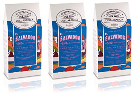 Caffè Corsini Compagnia dell'Arabica El Salvador 100% Arabica Torrefatto e Macinato Speziato e Agrumato Monorigine - Pacco da 3 x 250 g