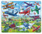 Larsen PG4 Rahmenpuzzle für Kinder I Mutige Piloten in tollen Flugzeugen I Puzzle ab 4 Jahre I Schönes Kinderpuzzle mit 64 Teilen I Spielspaß & Lernen