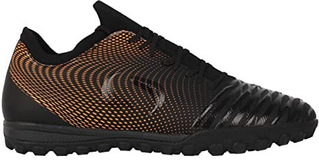 Sondico Mens Astro Turf Trainers Football Boots Knit Knitted Black/Orange UK 9.5 (44)