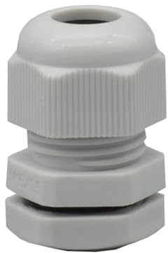 O4L - Outlet4Life IP67 Kabelverschraubung 5 Stück, wasserdicht mit Gegenmutter, metrisch M16 x 1,5 für 5-10mm Kabeldurchmesser, grau