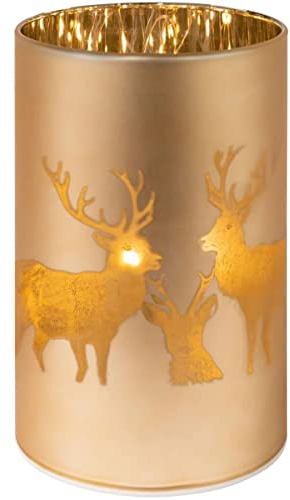 Livarno Home LED Windlicht Cosy Living Dekoration Hirsche