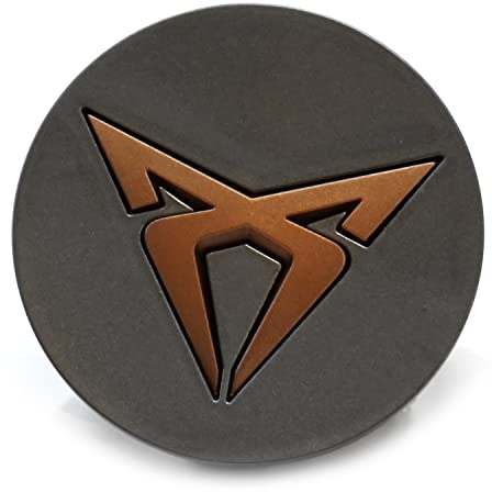 Seat 5FA601171AZZS Radnabenkappe (1 Stück) Radzierkappe Cupra-Logo Radkappe Nabenabdeckung Nabenkappe, Kupfer/anthrazit