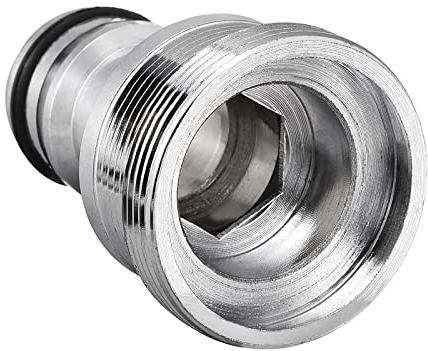 QUARKZMAN M28 Mâle Filetage Jardin Tuyau Rapide Connexion x 1 Pièce Nickelé Laiton Tuyau d'eau Raccord Adaptateur pour Robinet
