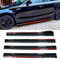 Zyph Auto Seitenschweller für BMW 4 Series 5 Series F32 G22 F36 F33 G23 G26 E60 F10 G30 F07 F11,2 Segmente Seitenfender Universal Rocker Seitenrock Flügel Diffusor,A/Carbonfiberred