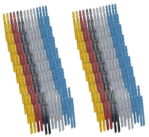 Lot de 280 lames de scie sauteuse assorties pour métal, bois, plastique, tige en T, raccord Bosch