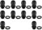 Wiska Sprint® GLP20 20MM Cable Gland with locknut IP68 Black 6.2MM-14MM (10 Pack) – 10100612