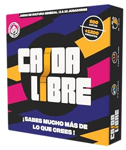 Caída Libre - Juegos de Mesa - Juego de Trivia Cultura General para Aprender riendo - Divertido con Amigos y Familia - Regalo Original para Hombres y Mujeres