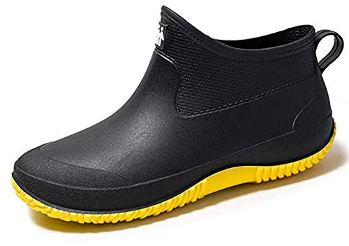 Lyuu Scarpe da giardino unisex Stivali da pioggia Stivali da pioggia Impermeabili Leggeri da passeggio all'aperto Stivaletti corti da uomo o da donna