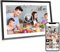 Moman Digitaler Bilderrahmen WF102U, 16GB IPS-Touchscreen Automatische Drehung Fotos/Videos Teilen per App, Ideal für Jubiläen & Geburtstage