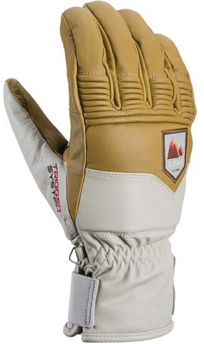 LEKI Rubic 3D Handschuhe, tan-Off White, EU 6