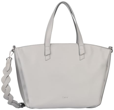 Gabor bags Pipa Damen Shopper Umhängetasche Reißverschluss Groß Grau